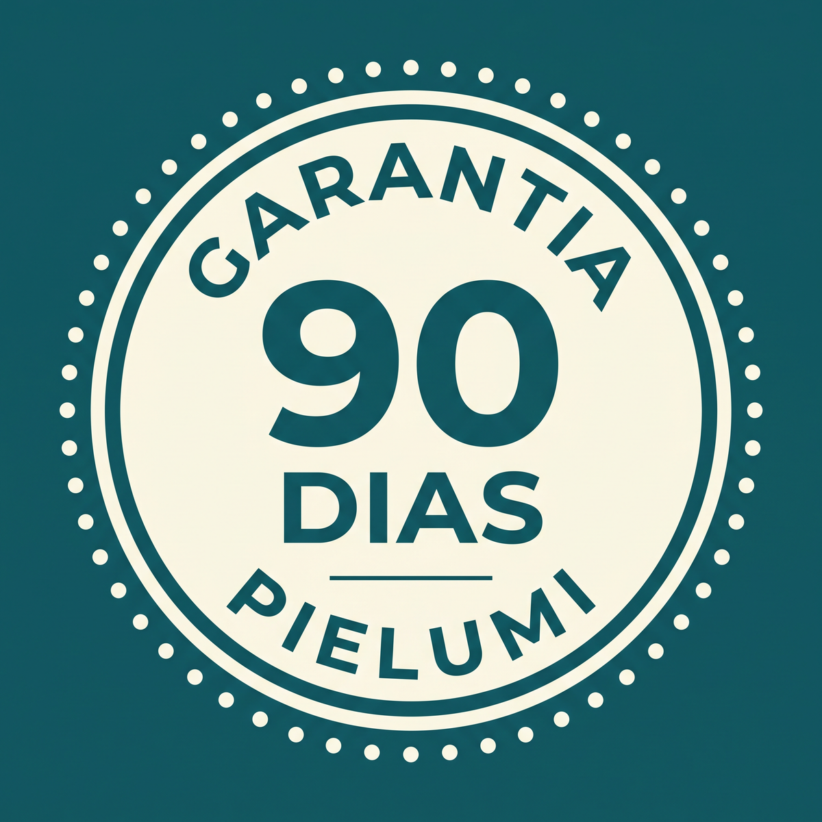 Sello de garantía Pielumi de 90 días